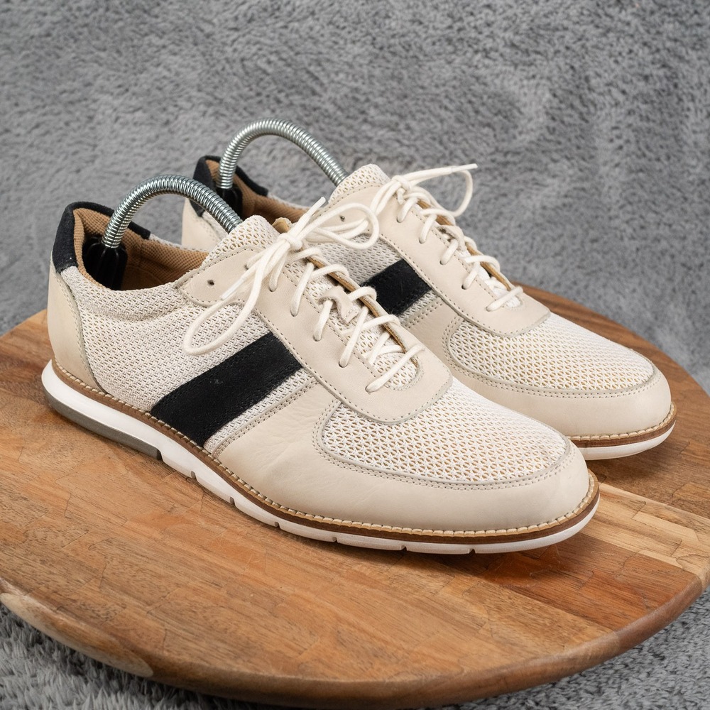 Cole Haan Men Beige/White/Navy GrandOs Oxford Shoes Size 8M C12486
